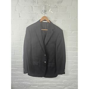 Joseph Abboud Men's 2 Button Blazer Jacket Long Sleeve Black Size Medium